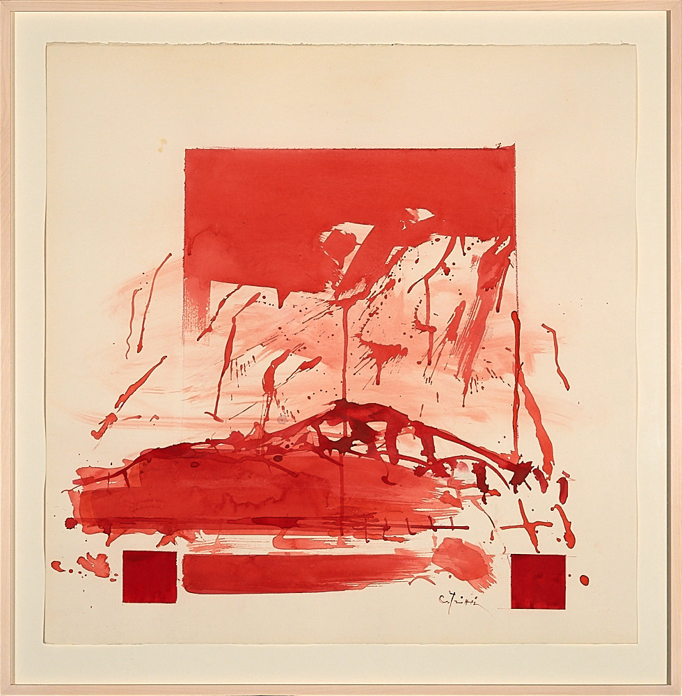 1187 Gottfried Tritten -Landschaft aus der Landschaft (rot)- 2009