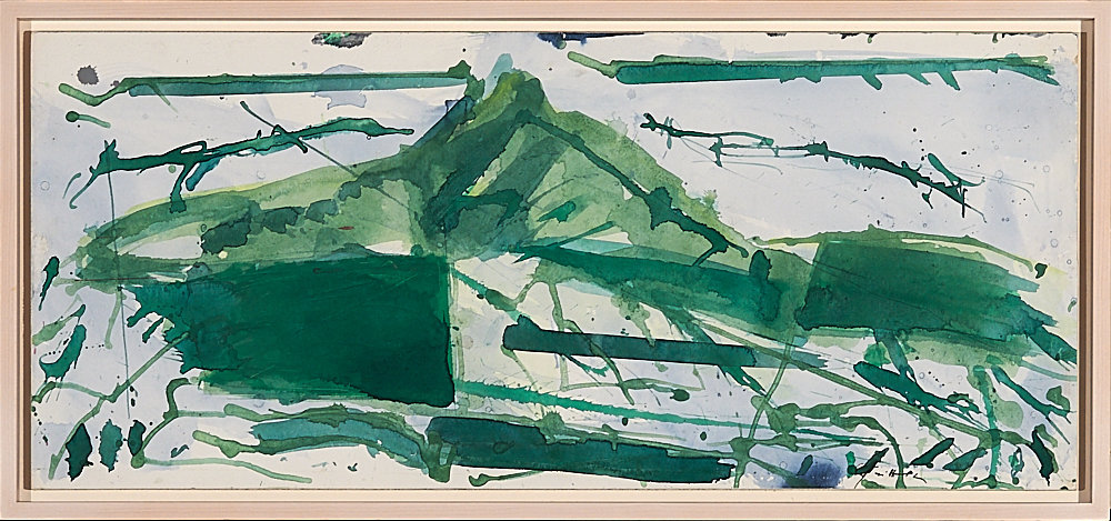 1188 Gottfried Tritten -Ohne Titel (Landschaft aus der Landschaft, grün)- ca. 2009