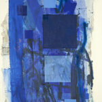 1221 Gottfried Tritten -Ohne Titel (Blaue Komposition, unvollendet)- ca. 2010