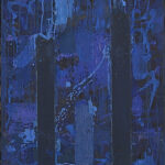 1241 Gottfried Tritten -Ohne Titel (Blaue Zeichen)- ca. 2010