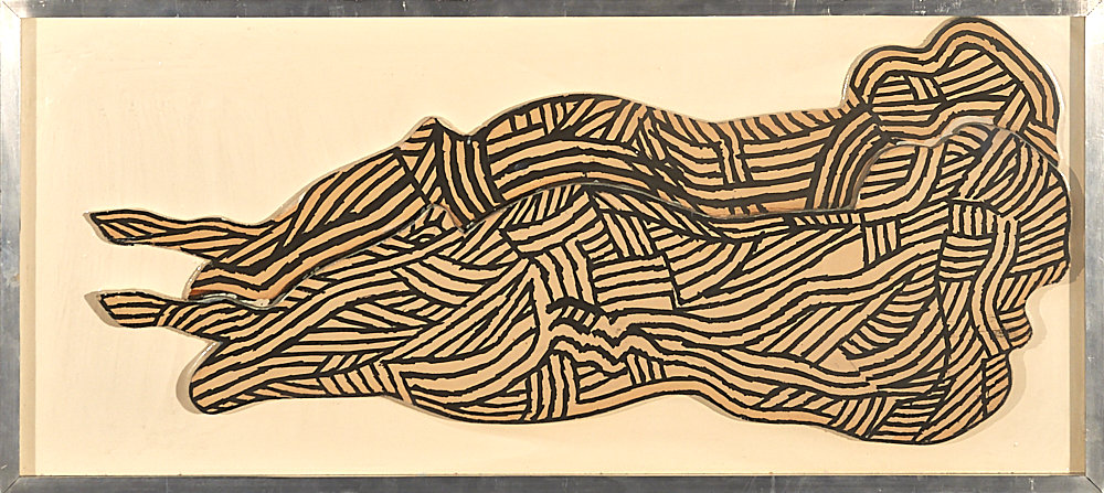 305 Gottfried Tritten -Femme - Paysage- 1969