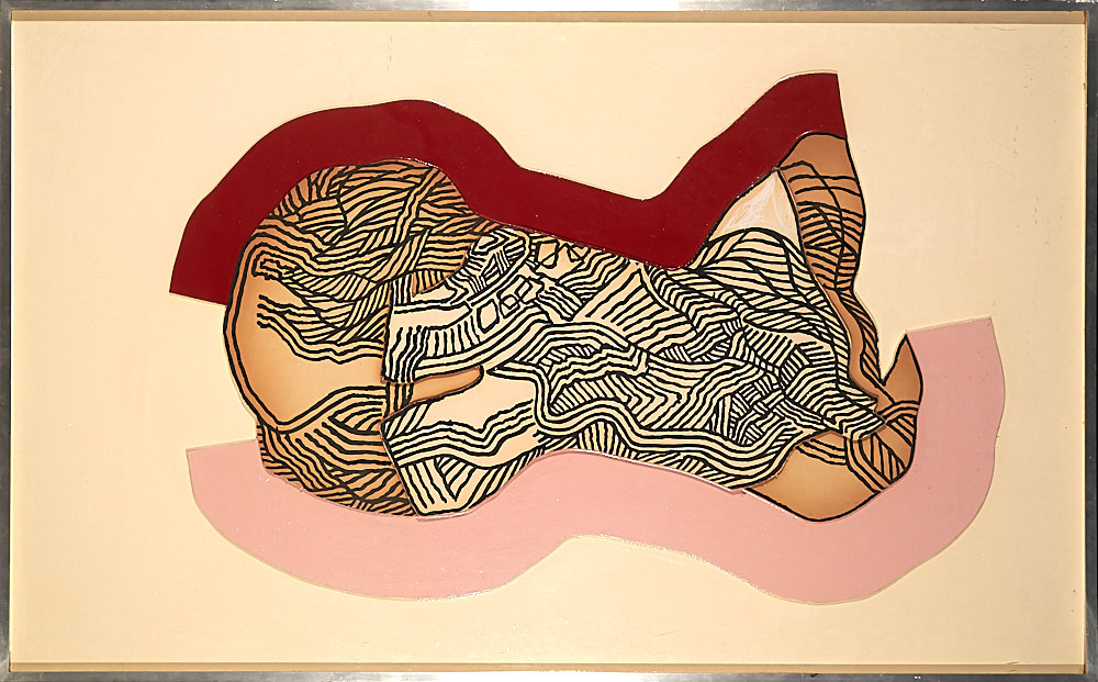 330(?) Gottfried Tritten -Femme Paysage, Long Island (Relief)- 1974